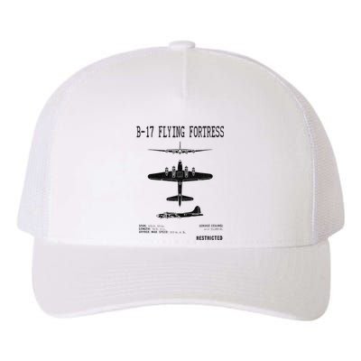 Vintage Usa Bgift17 Bomber Ww2 Warplane Bgift17 Flying Fortress Cool Gift Yupoong Adult 5-Panel Trucker Hat