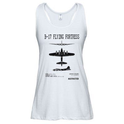 Vintage Usa Bgift17 Bomber Ww2 Warplane Bgift17 Flying Fortress Cool Gift Ladies Essential Flowy Tank