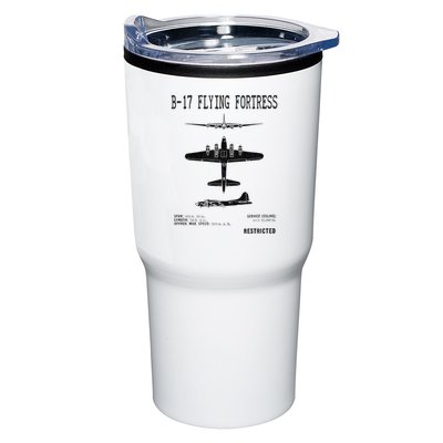 Vintage Usa Bgift17 Bomber Ww2 Warplane Bgift17 Flying Fortress Cool Gift Tumbler