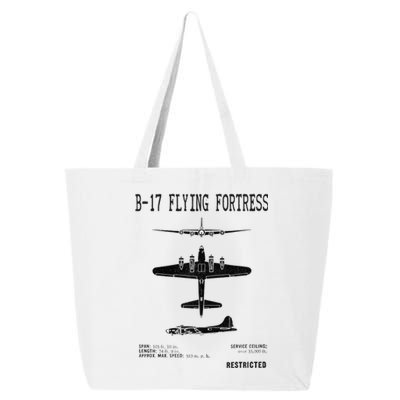 Vintage Usa Bgift17 Bomber Ww2 Warplane Bgift17 Flying Fortress Cool Gift 25L Jumbo Tote