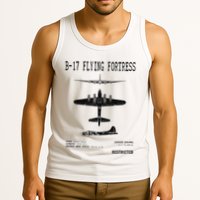 Vintage Usa Bgift17 Bomber Ww2 Warplane Bgift17 Flying Fortress Cool Gift Tank Top