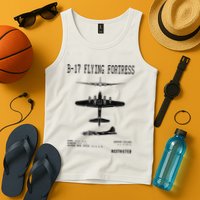 Vintage Usa Bgift17 Bomber Ww2 Warplane Bgift17 Flying Fortress Cool Gift Tank Top