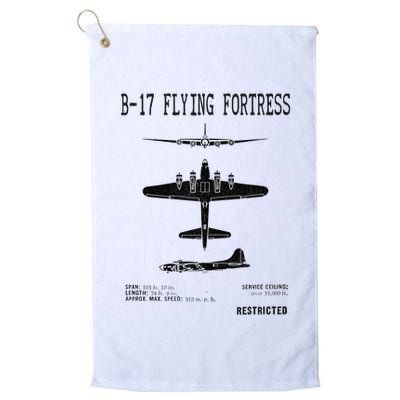 Vintage Usa Bgift17 Bomber Ww2 Warplane Bgift17 Flying Fortress Cool Gift Golf Towel