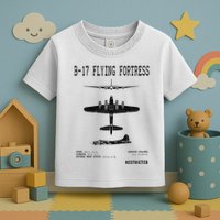 Vintage Usa Bgift17 Bomber Ww2 Warplane Bgift17 Flying Fortress Cool Gift Toddler T-Shirt