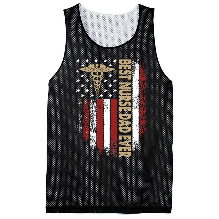 Vintage Usa Best Nurse Dad Ever American Flag Fath Mesh Reversible Basketball Jersey Tank