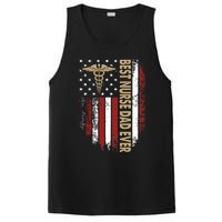 Vintage Usa Best Nurse Dad Ever American Flag Fath PosiCharge Competitor Tank