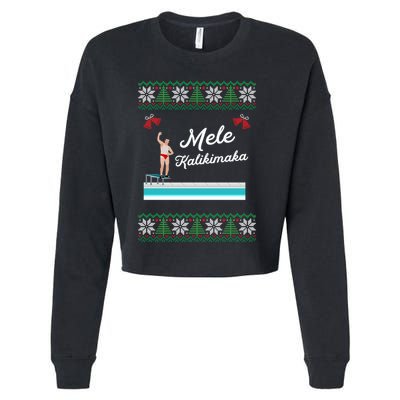 Vacation Ugly Christmas Gift And Gift Cropped Pullover Crew