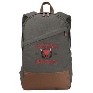 Valentines University Couple Gift Cotton Canvas Backpack