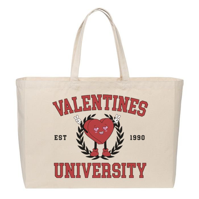 Valentines University Couple Gift Cotton Canvas Jumbo Tote