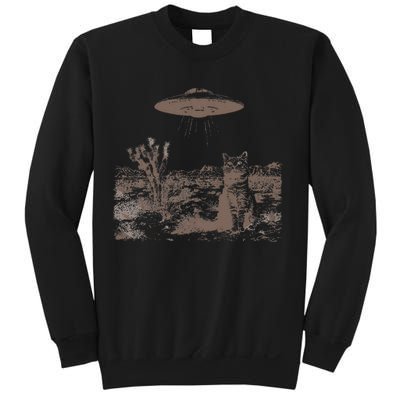 Vintage Ufo Cowboy Cats Western Cowboy Vintage 90s Sweatshirt