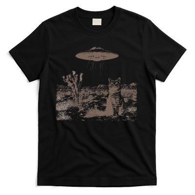 Vintage Ufo Cowboy Cats Western Cowboy Vintage 90s T-Shirt