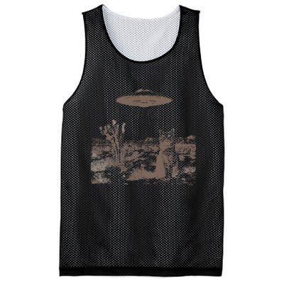 Vintage Ufo Cowboy Cats Western Cowboy Vintage 90s Mesh Reversible Basketball Jersey Tank