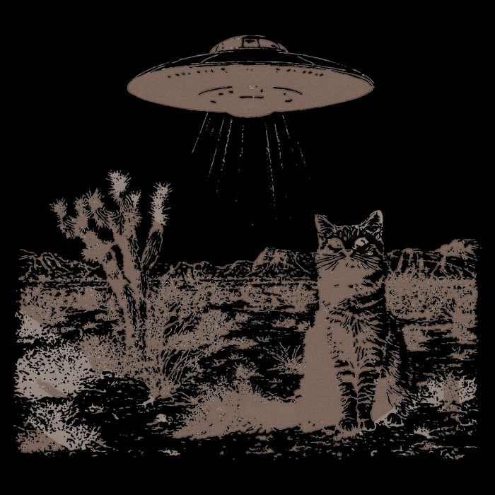Vintage Ufo Cowboy Cats Western Cowboy Vintage 90s Toddler T-Shirt