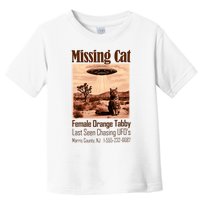 Vintage Ufo Cowboy Cat Missing Cat Female Orange Tabby Toddler T-Shirt