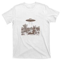 Vivintage Ufo Cowboy Cats Westerntage Ufo Cowboy Cats Western Cowboy Vintage 90s T-Shirt