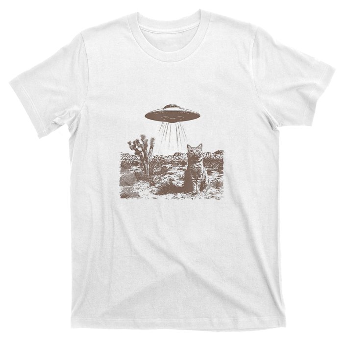 Vivintage Ufo Cowboy Cats Westerntage Ufo Cowboy Cats Western Cowboy Vintage 90s T-Shirt