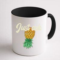 Vintage Upside Down Pineapple Just Ask Subtle Swinger Meaningful Gift Mug