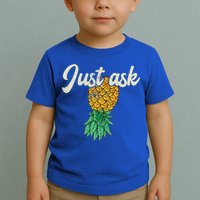 Vintage Upside Down Pineapple Just Ask Subtle Swinger Meaningful Gift Toddler T-Shirt