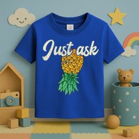 Vintage Upside Down Pineapple Just Ask Subtle Swinger Meaningful Gift Toddler T-Shirt