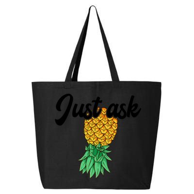 Vintage Upside Down Pineapple Just Ask Subtle Swinger Meaningful Gift 25L Jumbo Tote