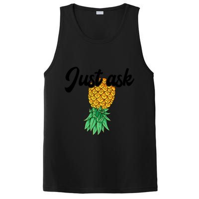 Vintage Upside Down Pineapple Just Ask Subtle Swinger Meaningful Gift PosiCharge Competitor Tank