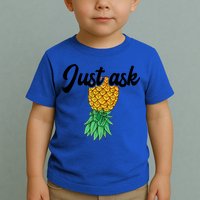 Vintage Upside Down Pineapple Just Ask Subtle Swinger Meaningful Gift Toddler T-Shirt