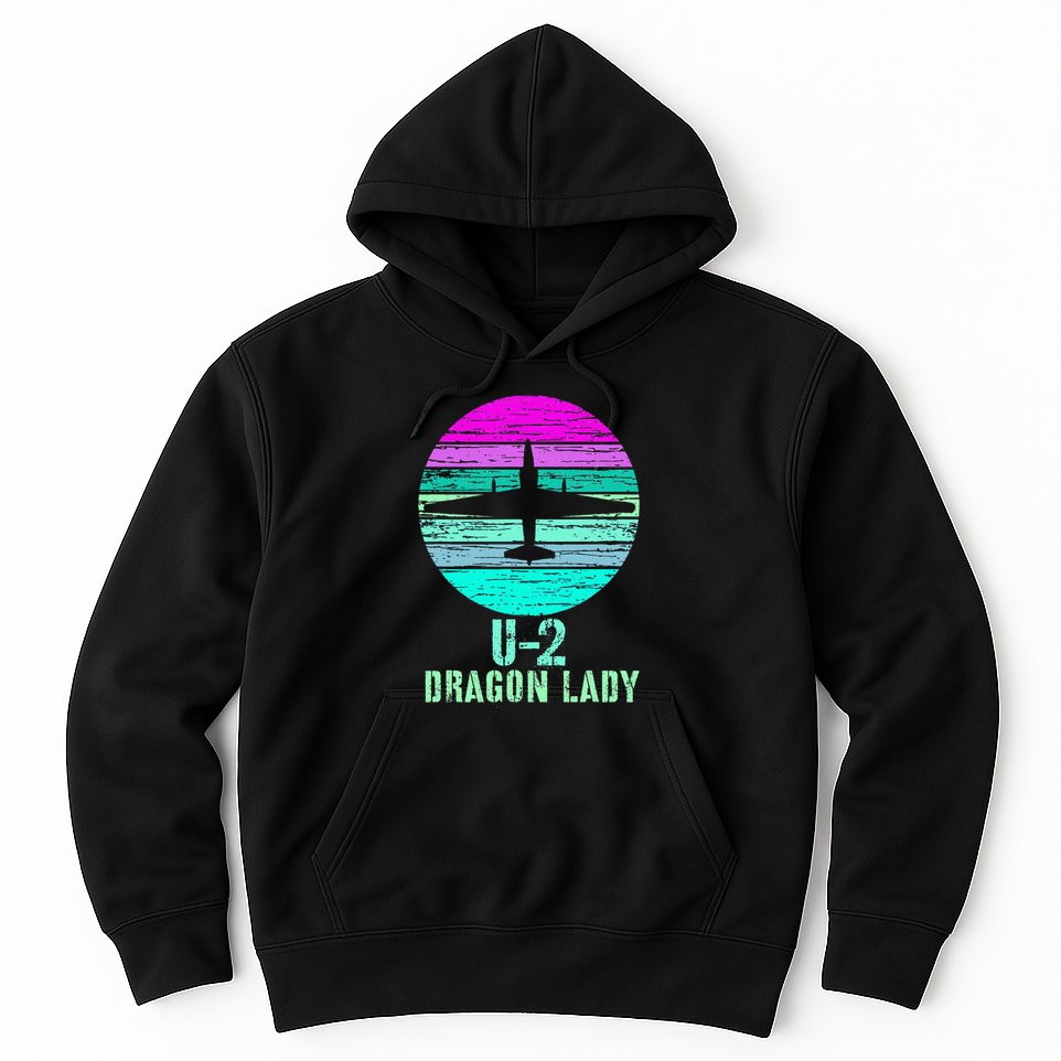 Vintage U.2 Dragon Lady Spy Plane Military Hoodie