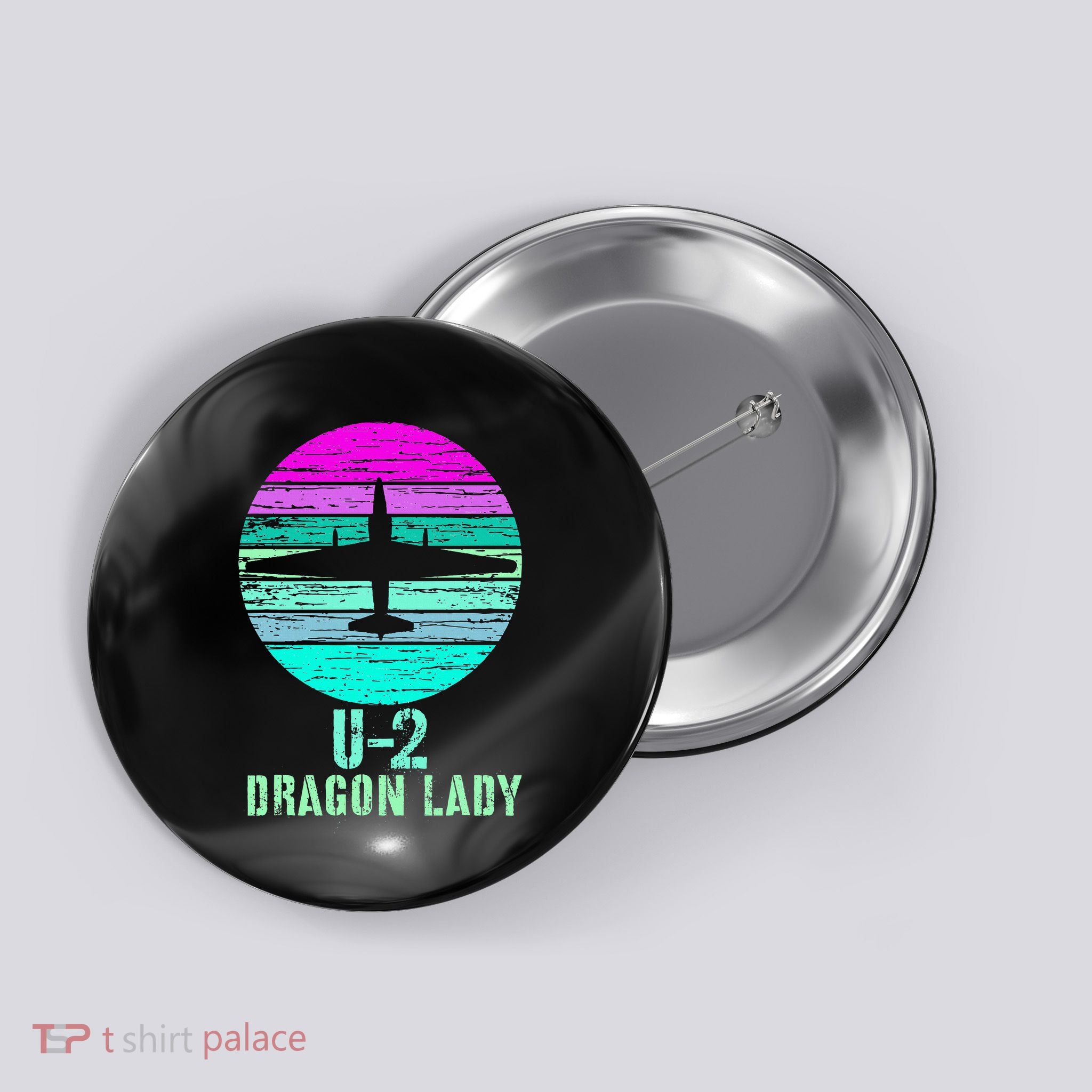 Vintage U.2 Dragon Lady Spy Plane Military Button