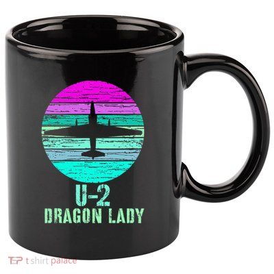 Vintage U.2 Dragon Lady Spy Plane Military 11oz C Handle Ceramic Mug
