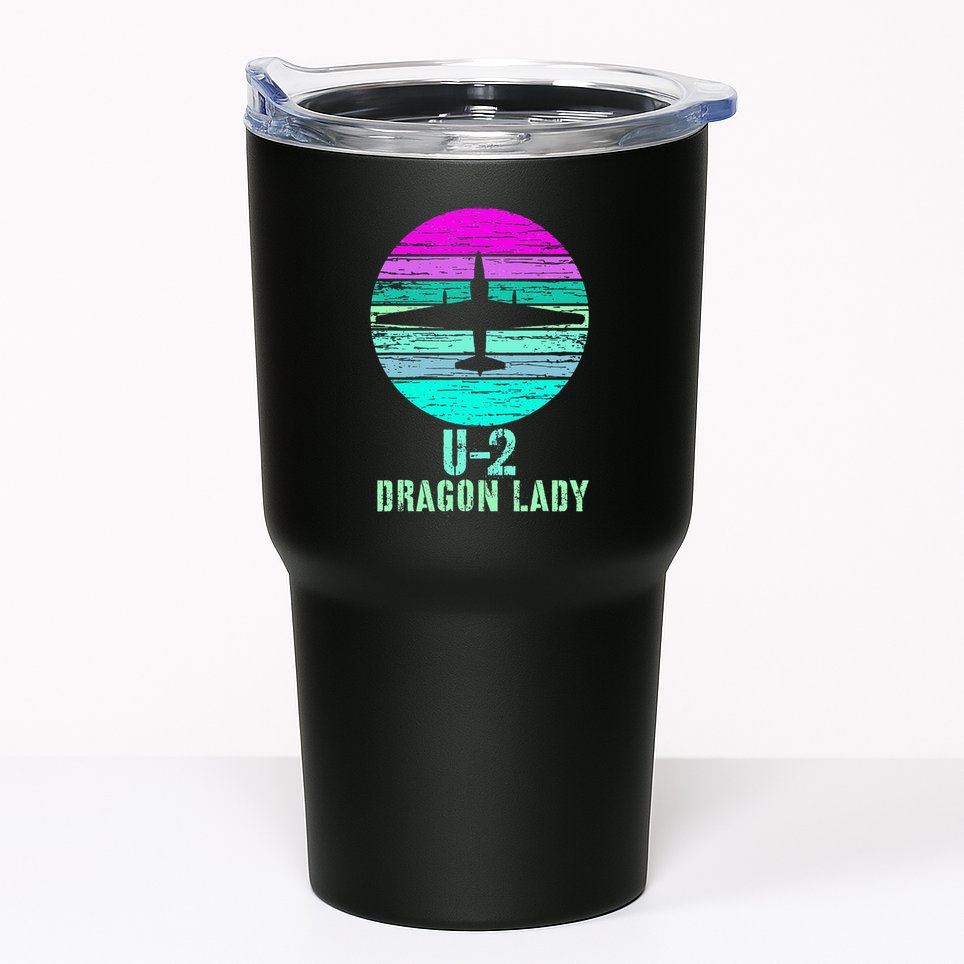Vintage U.2 Dragon Lady Spy Plane Military Tumbler