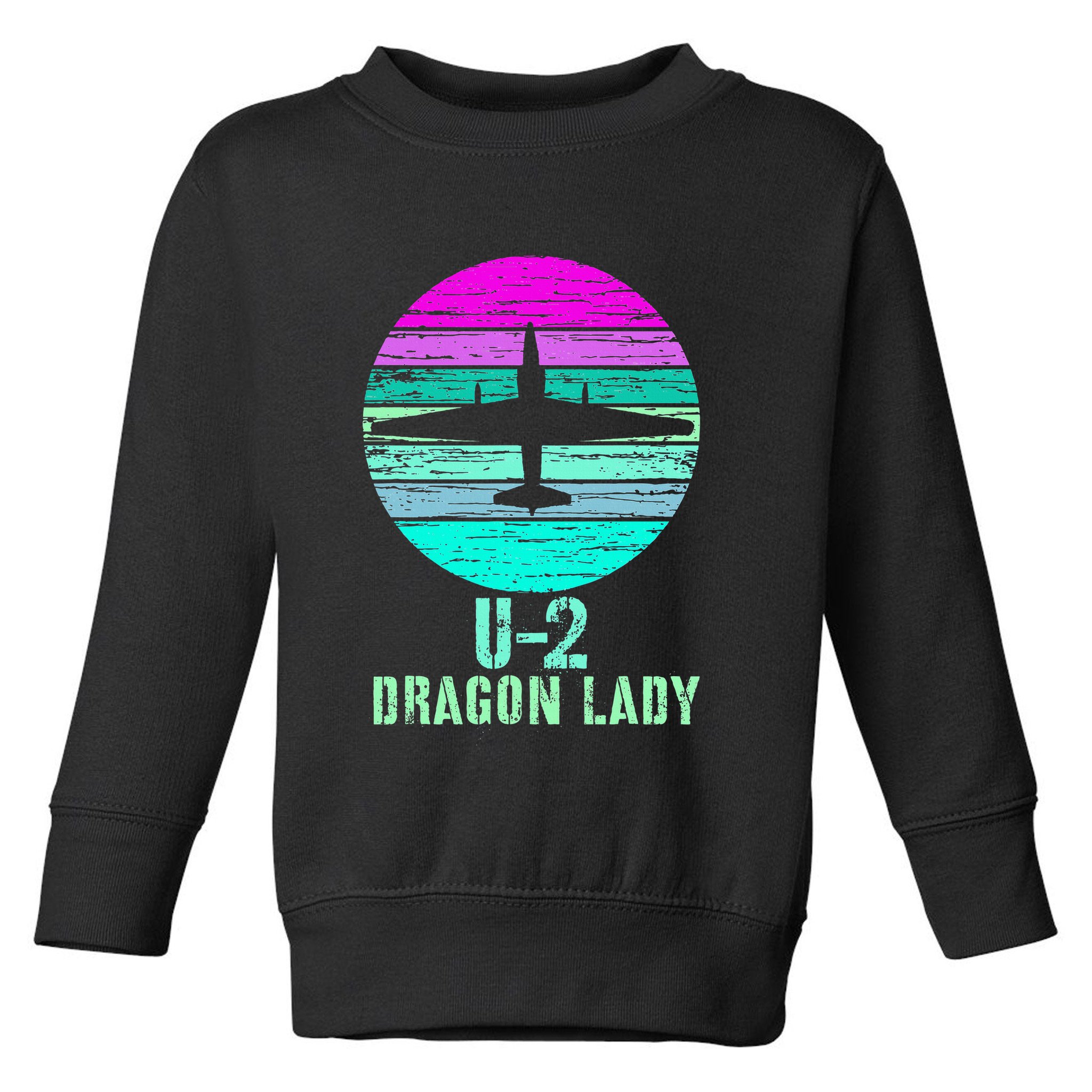 Vintage U.2 Dragon Lady Spy Plane Military Toddler Sweatshirt