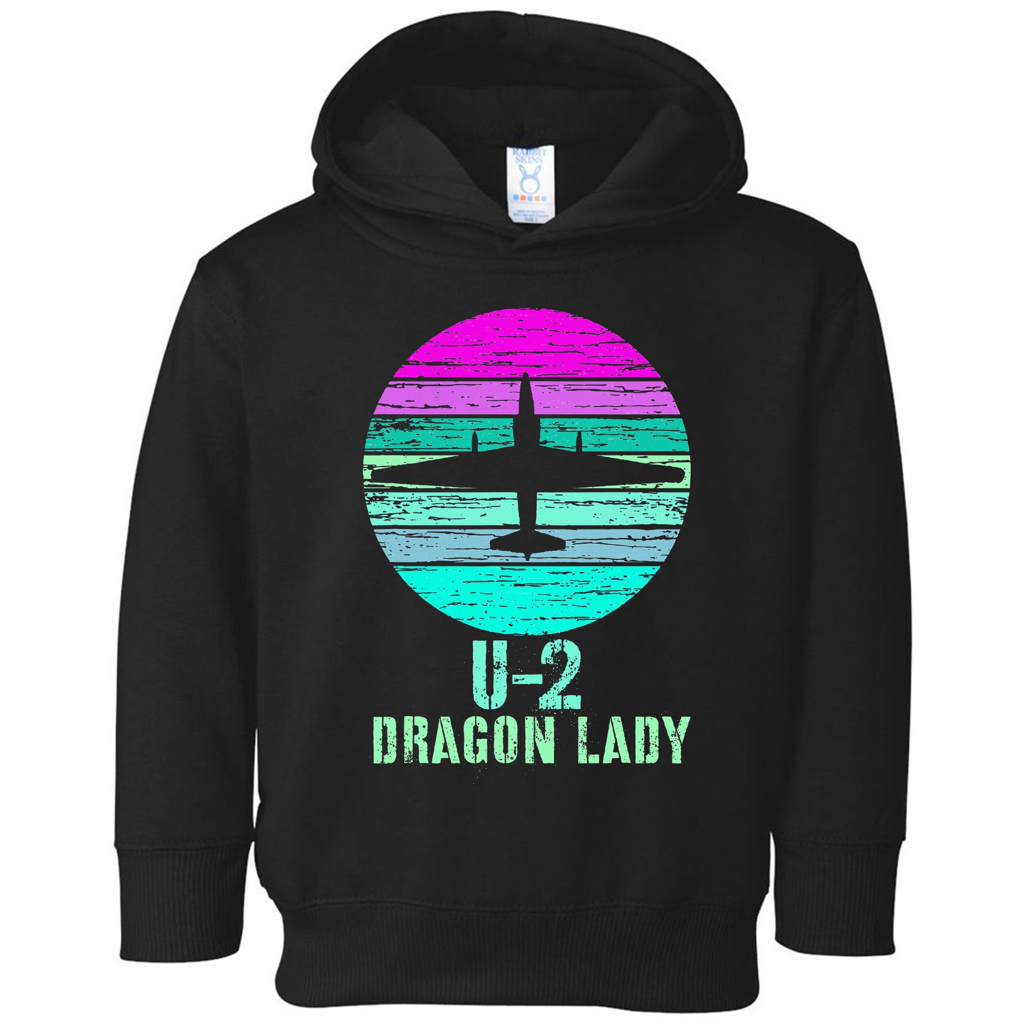 Vintage U.2 Dragon Lady Spy Plane Military Toddler Hoodie
