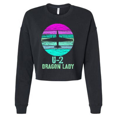 Vintage U.2 Dragon Lady Spy Plane Military Cropped Pullover Crew