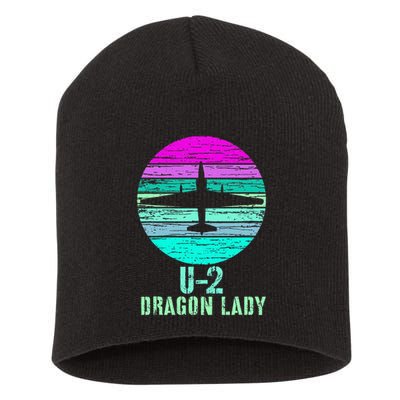 Vintage U.2 Dragon Lady Spy Plane Military Short Acrylic Beanie