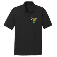 Vintage Upside Down Pineapple Just Ask Subtle Swinger Meaningful Gift PosiCharge RacerMesh Polo