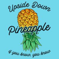 Vintage Upside Down Pineapple Subtle Swinger Cool Gift Kids T-Shirt