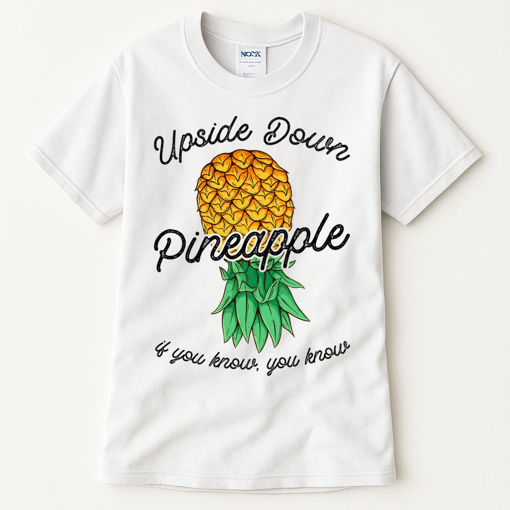 Vintage Upside Down Pineapple Subtle Swinger Cool Gift Tall T-Shirt
