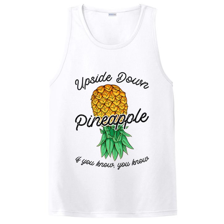 Vintage Upside Down Pineapple Subtle Swinger Cool Gift PosiCharge Competitor Tank