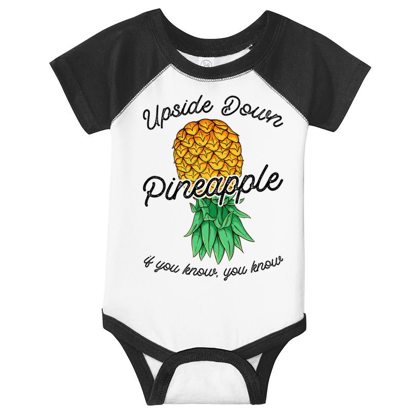Vintage Upside Down Pineapple Subtle Swinger Cool Gift Infant Baby Jersey Bodysuit