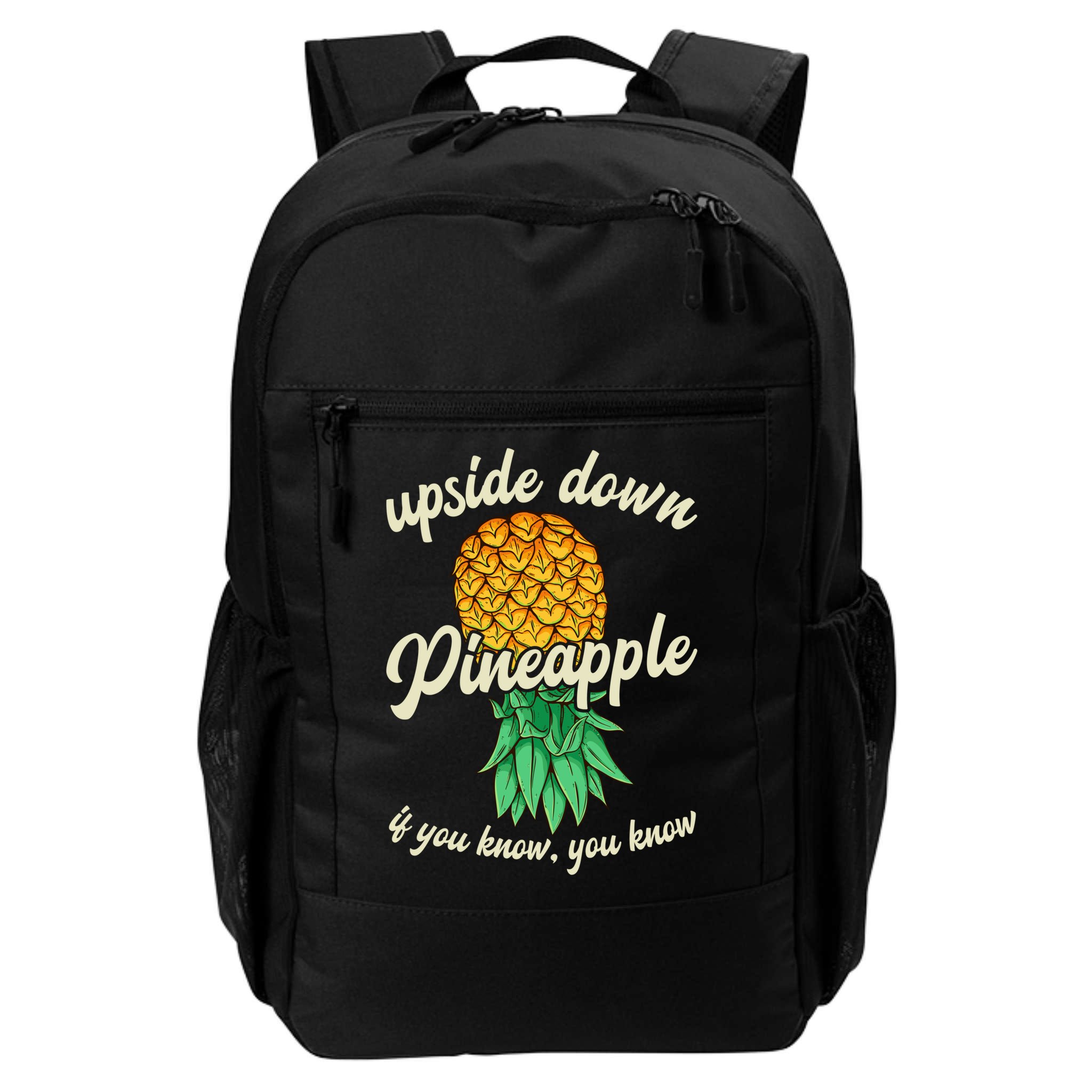 Vintage Upside Down Pineapple Subtle Swinger Gift Backpack