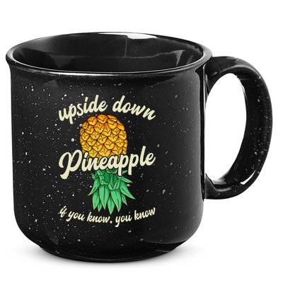 Vintage Upside Down Pineapple Subtle Swinger Gift 15oz Campfire Ceramic Mug