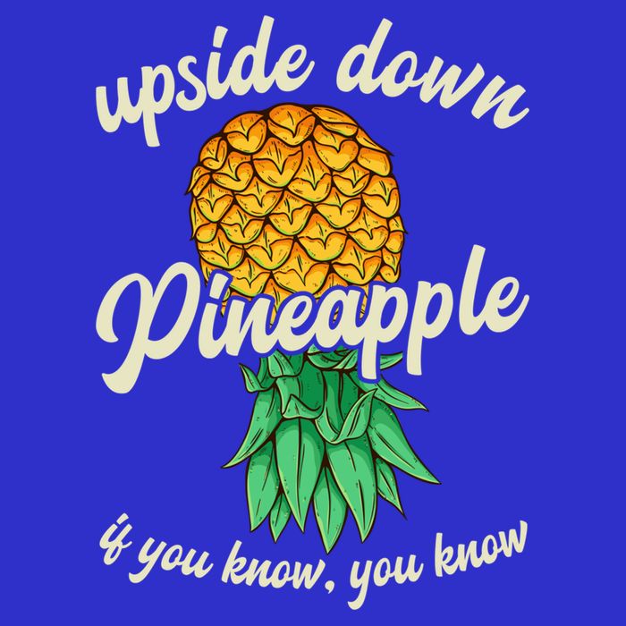 Vintage Upside Down Pineapple Subtle Swinger Gift Toddler Hoodie