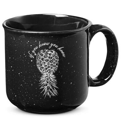 Vintage Upside Down Pineapple Subtle Swinger Gift 15oz Campfire Ceramic Mug