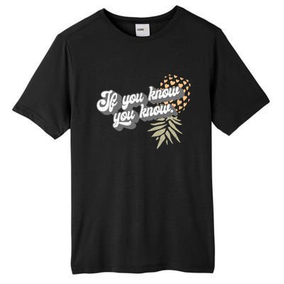 Vintage Upside Down Pineapple Subtle Swinger Cool Gift Tall Fusion ChromaSoft Performance T-Shirt