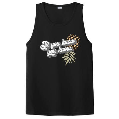 Vintage Upside Down Pineapple Subtle Swinger Cool Gift PosiCharge Competitor Tank