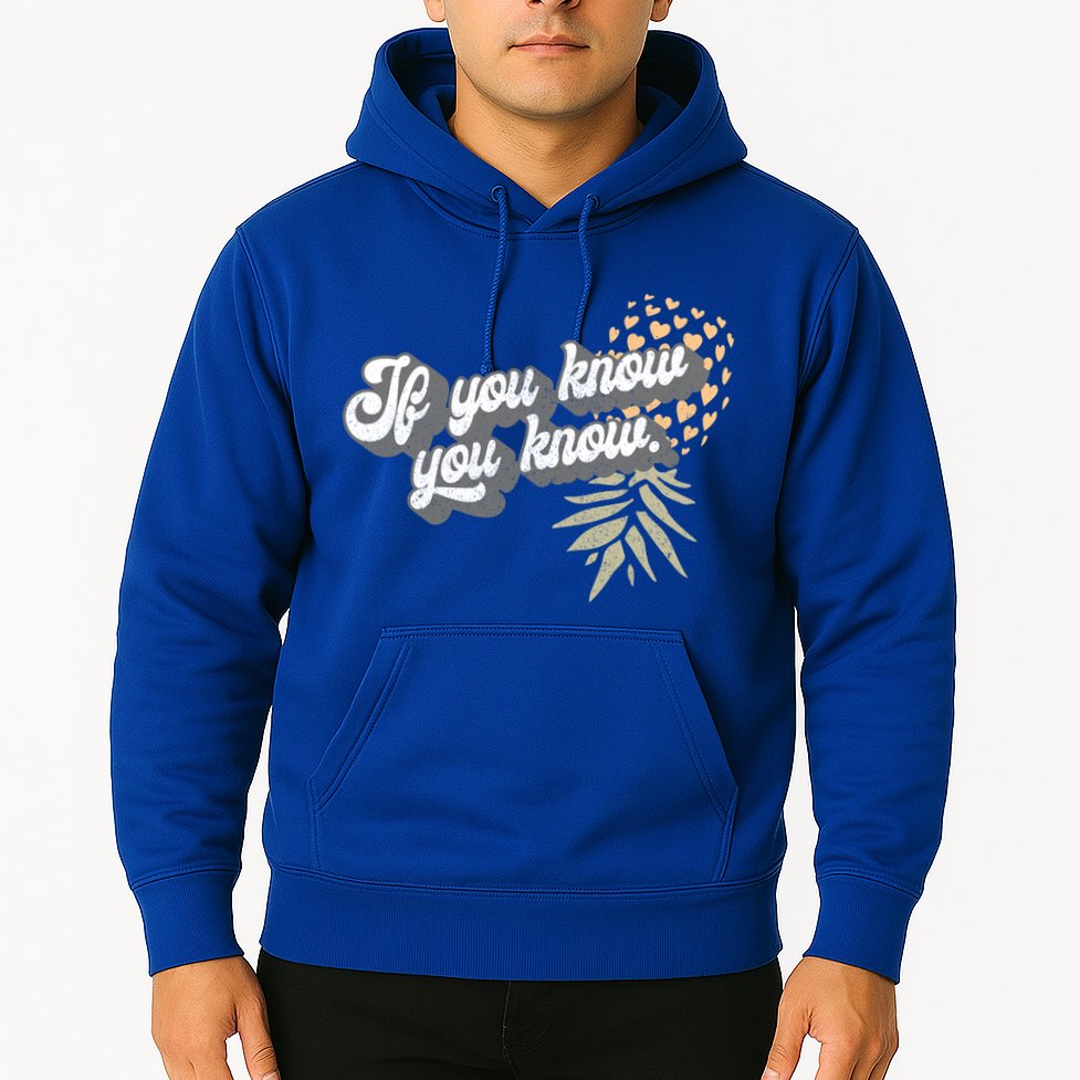 Vintage Upside Down Pineapple Subtle Swinger Cool Gift Hoodie