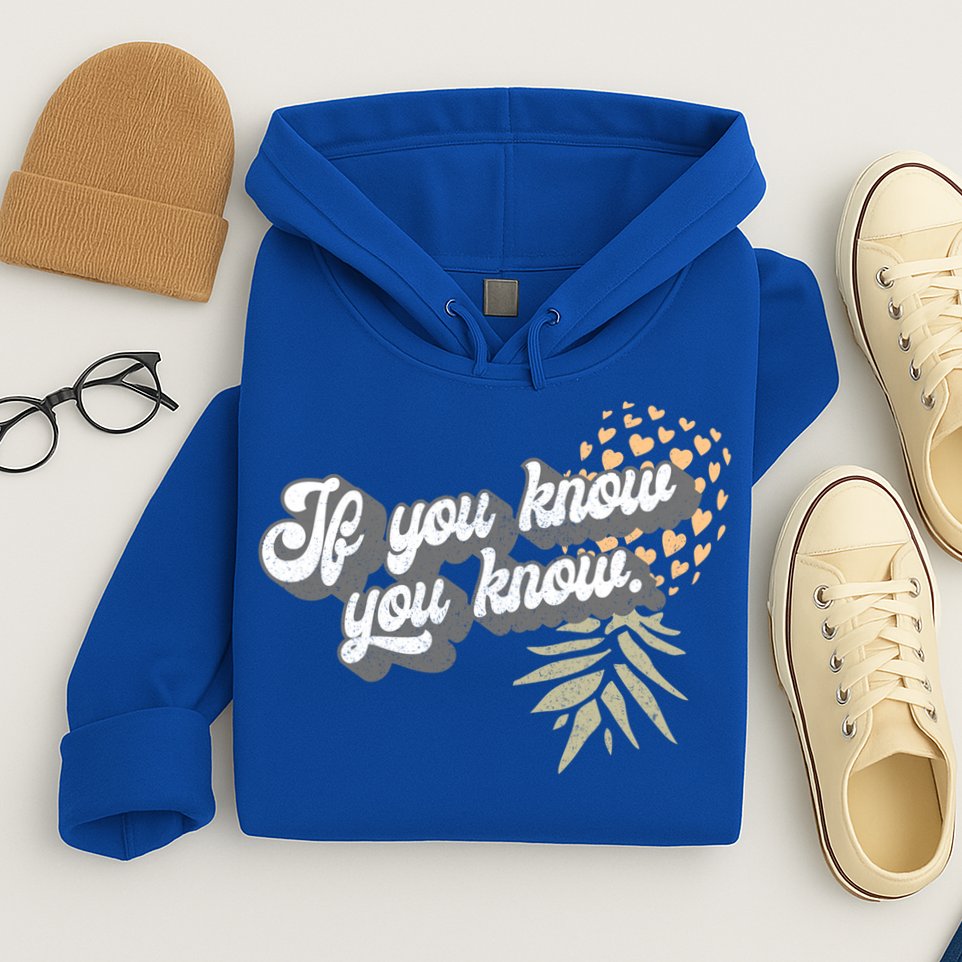 Vintage Upside Down Pineapple Subtle Swinger Cool Gift Hoodie