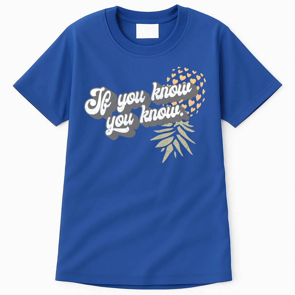 Vintage Upside Down Pineapple Subtle Swinger Cool Gift Tall T-Shirt