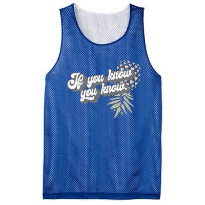 Vintage Upside Down Pineapple Subtle Swinger Cool Gift Mesh Reversible Basketball Jersey Tank