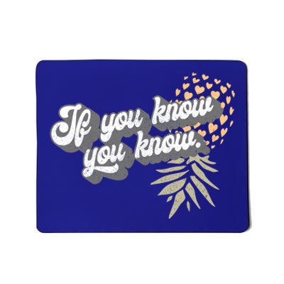 Vintage Upside Down Pineapple Subtle Swinger Cool Gift Mousepad